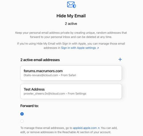 苹果推iCloud网站新设计及“隐藏我的电邮”和“自定义电邮域名”功能