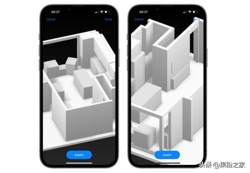 iOS 16引入“RoomPlan”，几秒创建3D平面图