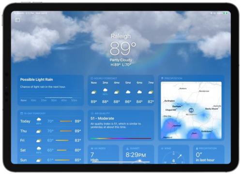 苹果iOS 16全新天气App体验