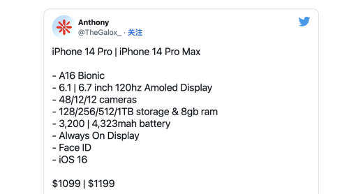 iPhone 14 Pro Max 可能是有史以来最昂贵的 iPhone