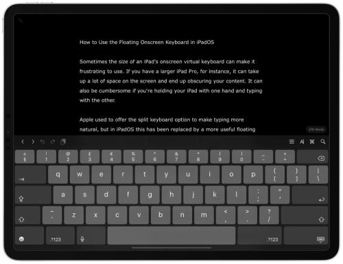 如何在 iPad 上使用屏幕浮动键盘？（如何在 ipad 上使用屏幕浮动键盘功能）